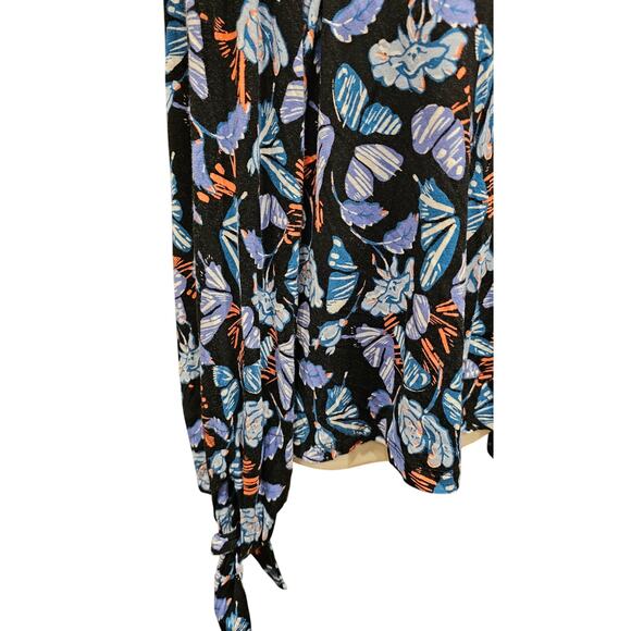 Free People Lexington Off-the-Shoulder Top Small boho oversized EUC colorful - Picture 5 of 10